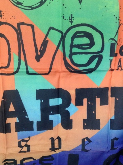 Earthbound Trading Fabric Poster Peace & Love 40" x 30" - Picture 2 of 3